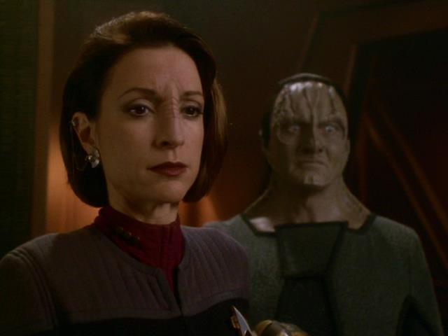 Kira and Garak advise against Odo linking with the Founder