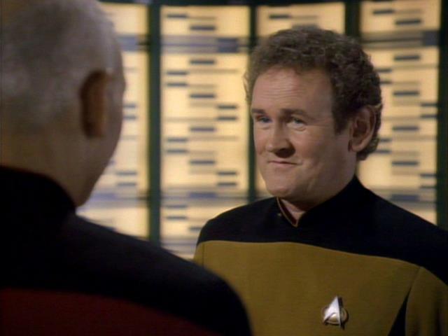 O'Brien departs the Enterprise