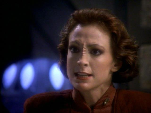 Major Kira Nerys of the Bajoran Militia