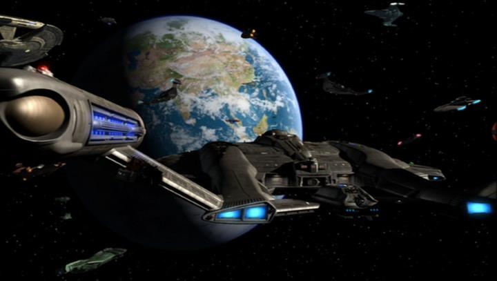 Enterprise NX-01 returns to Earth
