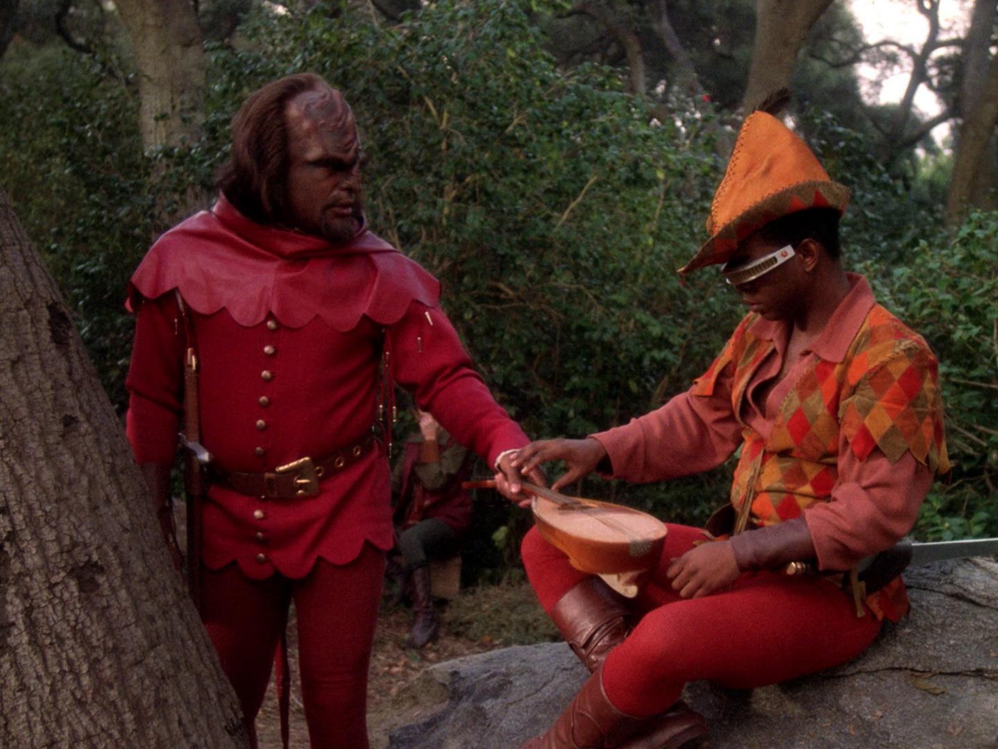Worf does not enjoy La Forge's music
