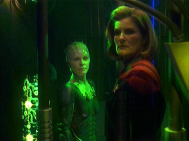 The Borg Queen finds Janeway's drone