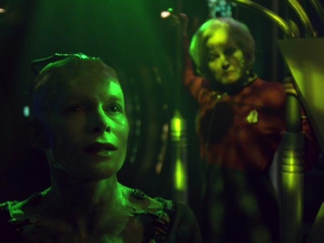 Admiral Janeway infects the Borg