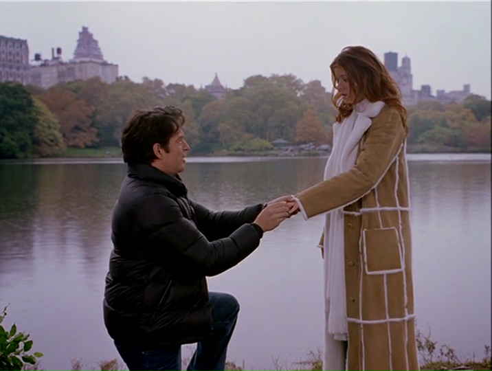 Leo proposes to Grace in the park
